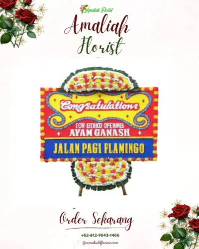 Bunga Papan Congratulation di Seberang Padang